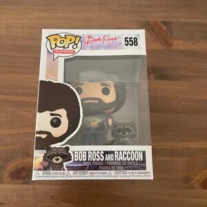 Funko Pop! Bob Ross and Raccoon #558 The Joy of Painting